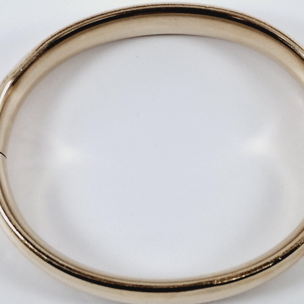 Antique Foster Bailey F&B PAT Gold Filled Hinge Bangle Bracelet 1890s Victorian - Picture 3 of 5